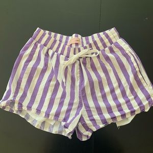 Urban Outfitters Purple Striped Shorts